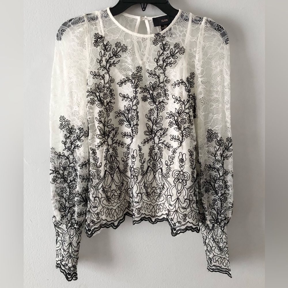 Rain Embroidered Lace Blouse